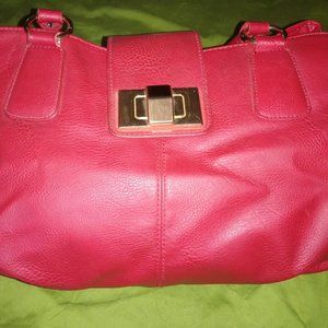 Apt. 9 Large Red Vinyl Market Shopper Handbag